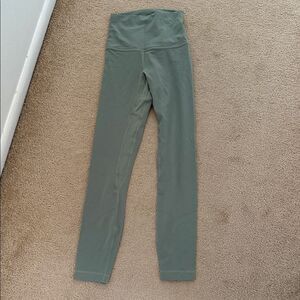 New Lululemon align 25” 0 Green Leggings